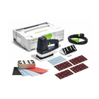 Lijadora lineal Festool LS 130 EQ-Plus DUPLEX 260 W 133 x 80 mm + 1x kit de montaje zapata de perfil + 200x tiras de lijado + systainer