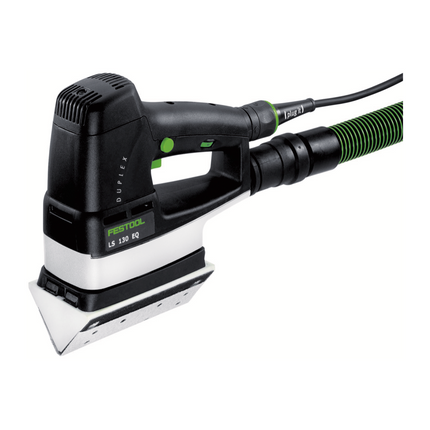 Lijadora lineal Festool LS 130 EQ-Plus DUPLEX 260 W 133 x 80 mm + 1x kit de montaje zapata de perfil + 200x tiras de lijado + systainer