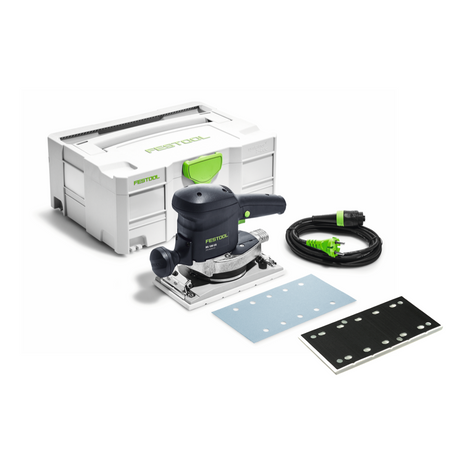 Festool RS 100 CQ-Plus corredera de engranaje 520 W 115 x 221 mm + 1x zapata de lijado + Systainer