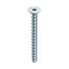 HECO MULTI MONTI plus F anclaje de tornillo 6,0 x 50 mm 100 piezas (48495) tornillo para hormigón, cabeza avellanada, accionamiento en T, galvanizado azul, A2K