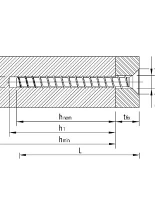 HECO MULTI MONTI plus F anclaje de tornillo 6,0 x 80 mm 50 piezas (48501) tornillo para hormigón, cabeza avellanada, accionamiento en T, galvanizado azul, A2K