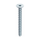 HECO MULTI MONTI plus F anclaje de tornillo 6,0 x 80 mm 50 piezas (48501) tornillo para hormigón, cabeza avellanada, accionamiento en T, galvanizado azul, A2K