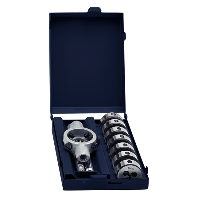 Exact SE Set Juego de matrices HSS M3 - M12 8 piezas 25 mm (70418) Acero HSS