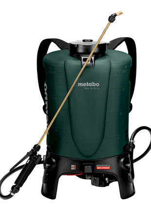 Pulverizador de mochila a batería Metabo RSG 18 LTX 15 18 V 15 L 3,0 bar + 2x batería 4,0 Ah + cargador