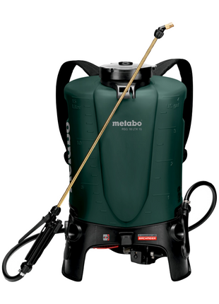 Metabo RSG 18 LTX 15 pulverizador de mochila a batería 18 V 15 L 3,0 bar + 1x batería 5,5 Ah + cargador