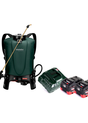 Metabo RSG 18 LTX 15 pulverizador de mochila a batería 18 V 15 L 3,0 bar + 2x batería 8,0 Ah + cargador