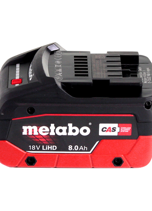 Metabo taladro atornillador a batería BS 18 LTX BL I 18 V 120 Nm + 1x batería 8,0 Ah + metaBOX - sin cargador