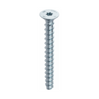 HECO MULTI MONTI plus F anclaje de tornillo 6,0 x 120 mm 200 piezas (4x 48505) tornillo para hormigón, cabeza avellanada, accionamiento en T, galvanizado azul, A2K