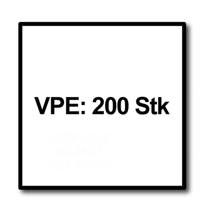 HECO MULTI MONTI plus SS anclaje de tornillo 7,5 x 100 mm 200 piezas (4x 49817) tornillo para hormigón cabeza hexagonal con arandela prensada galvanizado azul A2K