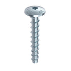 HECO MULTI MONTI plus MS anclaje de tornillo 7,5 x 45 mm 200 piezas (2x 49829) tornillo para hormigón cabeza redonda plana T-Drive galvanizado azul A2K