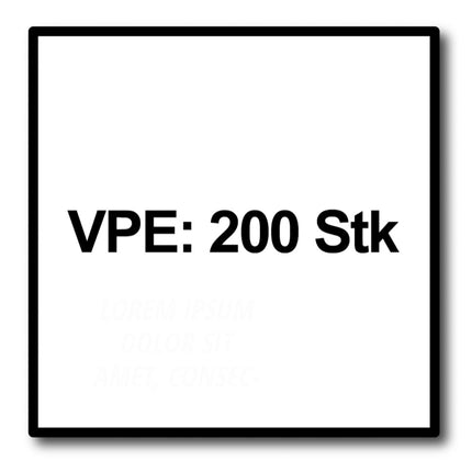 HECO MULTI MONTI plus MS Screw Anchor 7.5 x 45mm Concrete Screw flat round head T-Drive galvanised blue A2K 200pcs. (2x 49829)