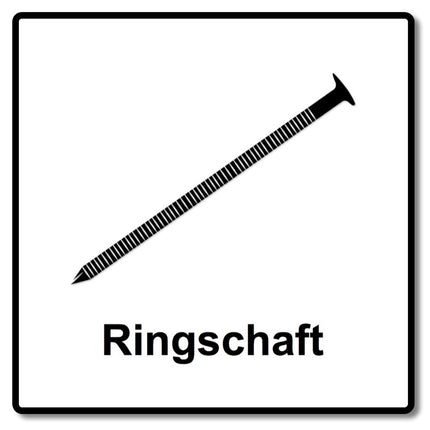 Prebena PR31/90NKRI Clous demi-tête zingué Anneau Reliure papier - 3000 pièces