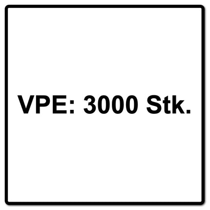 Prebena PR31/90NKRI Clous demi-tête zingué Anneau Reliure papier - 3000 pièces