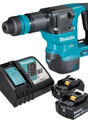 Martillo cincelador a batería Makita DHK 180 RF 18 V 3,1 J SDS Plus Brushless + 2x batería 3,0 Ah + cargador