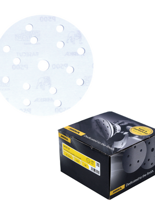 Discos de lijado Mirka BASECUT 150 mm P500 100 piezas (2261109951) Agarre 15 agujeros