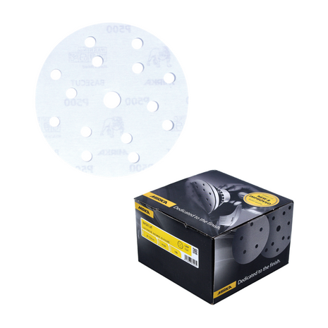 Discos de lijado Mirka BASECUT 150 mm P500 100 piezas (2261109951) Agarre 15 agujeros