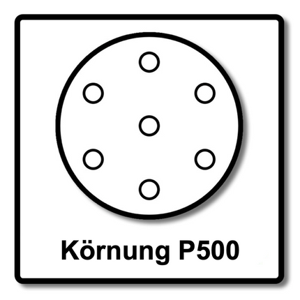 Discos de lijado Mirka BASECUT 150 mm P500 100 piezas (2261109951) Agarre 15 agujeros