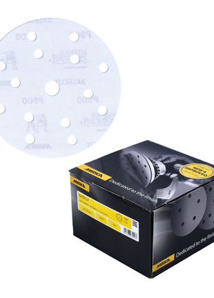 Discos de lijado Mirka BASECUT 150 mm P800 100 piezas (2261109981) Agarre 15 agujeros