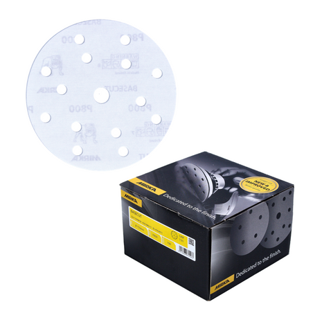 Discos de lijado Mirka BASECUT 150 mm P800 100 piezas (2261109981) Agarre 15 agujeros