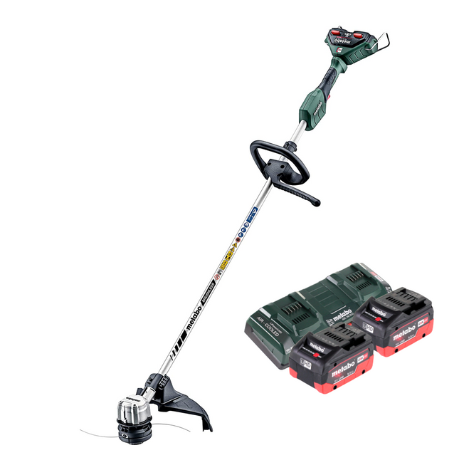 Metabo FSD 36-18 LTX BL 40 Débroussailleuse sans fil 36 V ( 2x 18 V ) Poignée ronde Brushless + 2x batterie 5,5 Ah + double chargeur