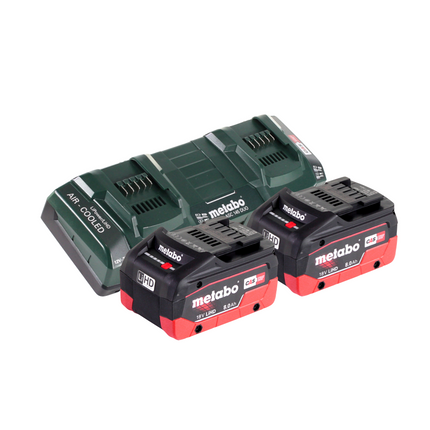 Metabo FSD 36-18 LTX BL 40 Desbrozadora sin cable 36 V ( 2x 18 V ) mango redondo sin escobillas + 2x batería 8,0 Ah + cargador doble