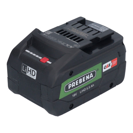 Prebena AKKU18-5,5-LIHD Batterie 18 V 5,5 Ah / 5500 mAh LiHD Li-Ion CAS avec indicateur de charge