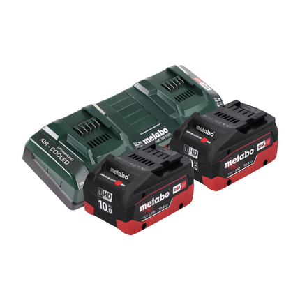 Metabo FSD 36-18 LTX BL 40 Desbrozadora sin cable 36 V ( 2x 18 V ) mango redondo sin escobillas + 2x batería 10,0 Ah + cargador doble