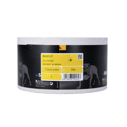 Papel de lija Mirka BASECUT 115 mm x 50 m P80 4x rollo de lija (4x 2251100180N) papel de lija universal
