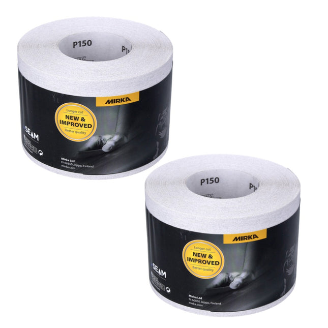Papel de lija Mirka BASECUT 115 mm x 50 m P150 2x rollos de lija (2x 2251100115N) papel de lija universal