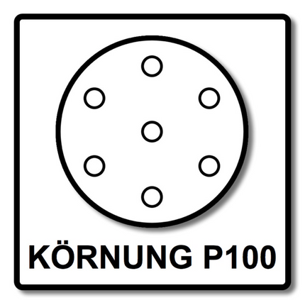 Mirka BASECUT Carta abrasiva Grip 150 mm / P100 / 15 fori ( 4x 2261109910 ) - 400 pz.