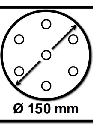 Mirka BASECUT Schleifscheiben 150 mm P600 400 Stk. ( 4x 2261109961 ) Grip 15 Loch - Toolbrothers