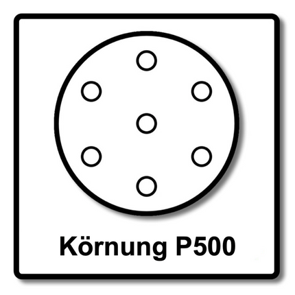 Mirka BASECUT Disques abrasifs auto-agrippants 150 mm, P500, 15 trous, 400 pcs. ( 4x 2261109951 )