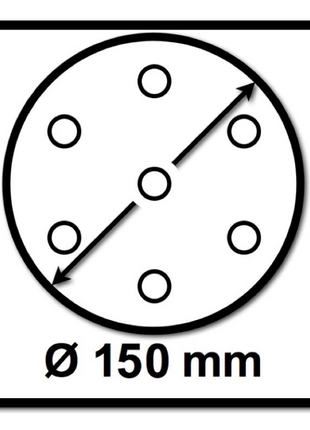 Mirka BASECUT Schleifscheiben 150 mm P320 400 Stk. ( 4x 2261109932 ) Grip 15 Loch