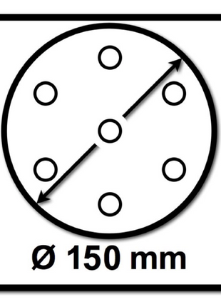 Mirka BASECUT Schleifscheiben 150 mm P240 200 Stk. ( 2x 2261109925 ) Grip 15 Loch - Toolbrothers