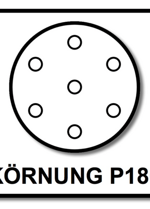Mirka BASECUT Schleifscheiben 150 mm P180 400 Stk. ( 4x 2261109918 ) Grip 15 Loch