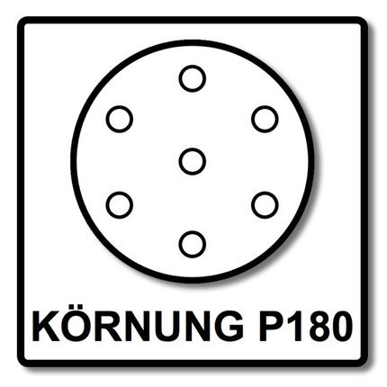 Mirka BASECUT Disques abrasifs auto-agrippants 150 mm, P180, 15 trous, 400 pcs. ( 4x 2261109918 )