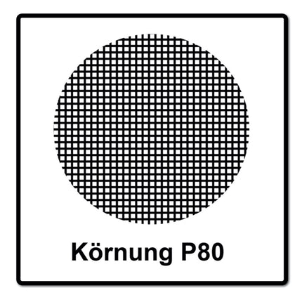 Mirka BASECUT Disco abrasivo Grip 150 mm P80 / 15 fori - 200 pz. ( 2x 2261109980 )