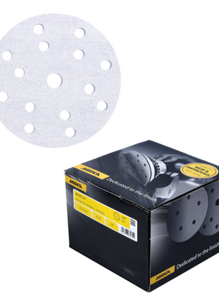 Discos de lijado Mirka BASECUT 150 mm P120 200 piezas (2x 2261109912) Agarre 15 agujeros