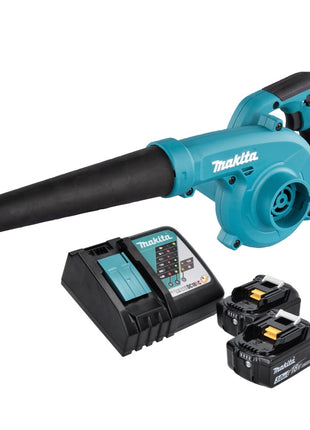 Soplador de hojas a batería Makita DUB 185 RF 18 V + 2x baterías 3,0 Ah + cargador