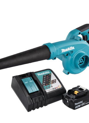 Soplador de hojas a batería Makita DUB 185 RT1 18 V + 1x batería 5,0 Ah + cargador