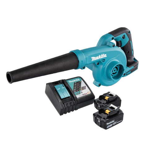 Makita DUB 185 RT soffiatore di foglie a batteria 18 V + 2x batteria ricaricabile 5,0 Ah + caricabatterie