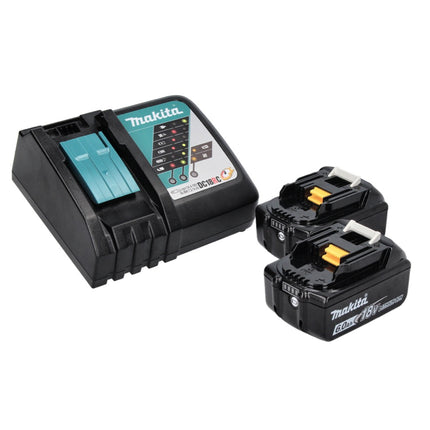Makita DUB 185 RG Soffiatore a batteria 18 V + 2x batteria 6,0 Ah + caricatore