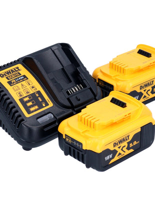 Paquete combinado de baterías DeWalt DCK 266 P2T Taladro de impacto DCD 796 de 18 V + herramienta de impacto DCF 887 + 2 baterías de 5,0 Ah + cargador + TSTAK