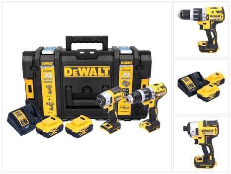 DeWalt DCK 266 P2T Akku Kombopack 18 V DCD 796 Schlagbohrschrauber + DCF 887 Schlagschauber + 2x Akku 5,0 Ah + Ladegerät + TSTAK