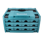 Makita MAKSTOR 3.12 Maleta de herramientas 12 cajones (P-84327) 395 x 295 x 215 mm