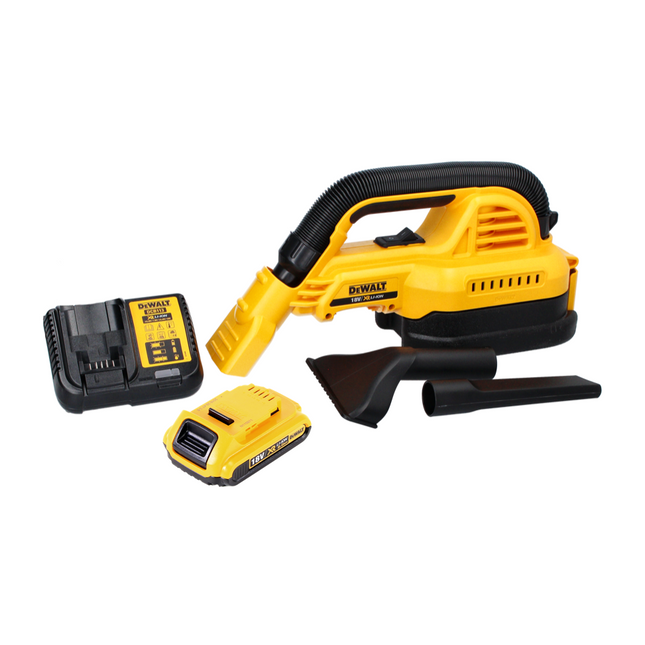 DeWalt DCV 517 D1 cordless handheld hoover 18 V 1.9 L + 1x rechargeable battery 2.0 Ah + charger