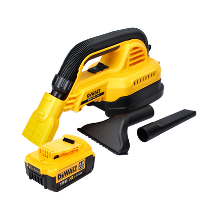 Aspiradora de mano con batería DeWalt DCV 517 18 V 1,9 L + 1 batería 4,0 Ah - sin cargador