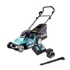 Cortacésped a batería Makita DLM 382 RF2 36 V (2x 18 V) 38 cm 40 l + 2x batería 3,0 Ah + cargador + hoz