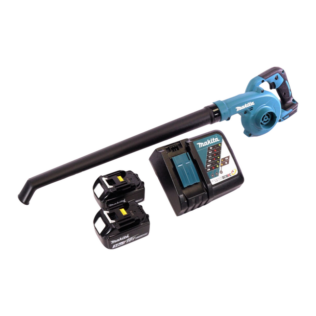 Makita DUB 186 RF Cordless Blower Leaf Blower 18 V + 2x Battery 3,0 Ah + Charger