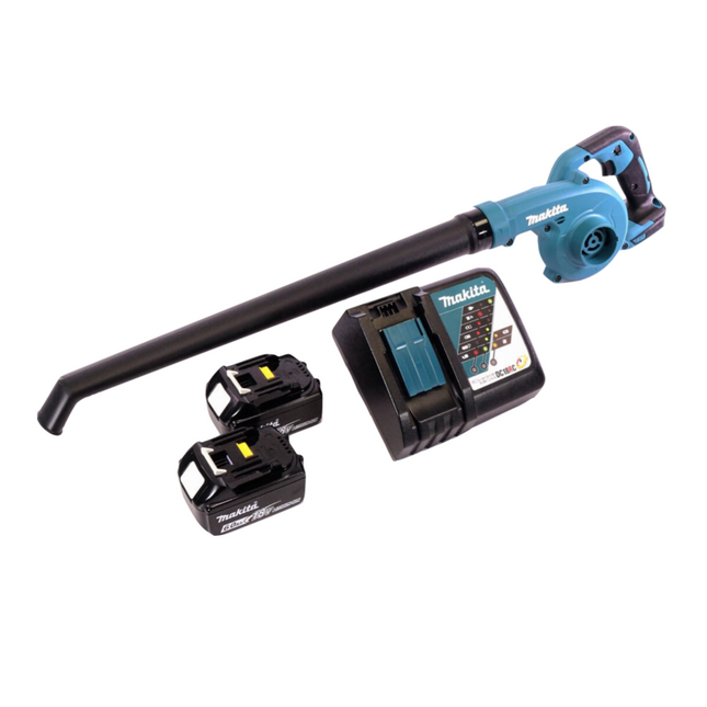 Makita DUB 186 RG Cordless blower Leaf blower 18 V + 2x rechargeable battery 6.0 Ah + charger